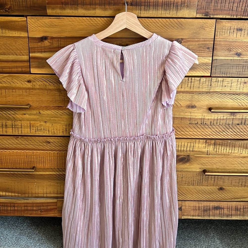 Crewcuts Girls' Dress In Holographic Shimmer - Picture 4 of 5